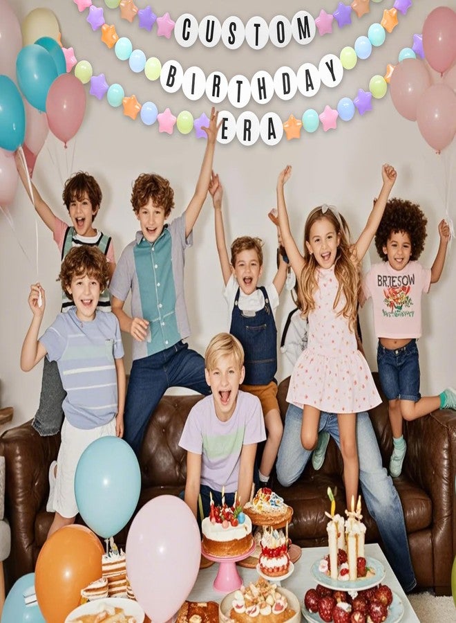 STARBOLO Kpop Theme Party Decorations Christmas Giant Friendship Bracelet Garland Kit Birthday Banner Customizable Banner Garland Decor Foam Circles Ball Plastic Balls DIY Supplies - Image 3